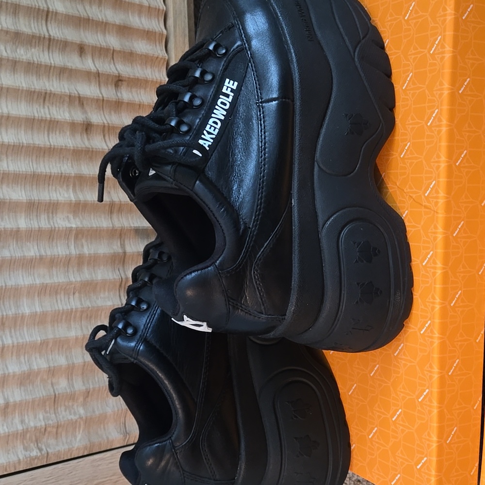 Naked Wolfe Black Platform Sneakers 37 - Picture 10 of 12